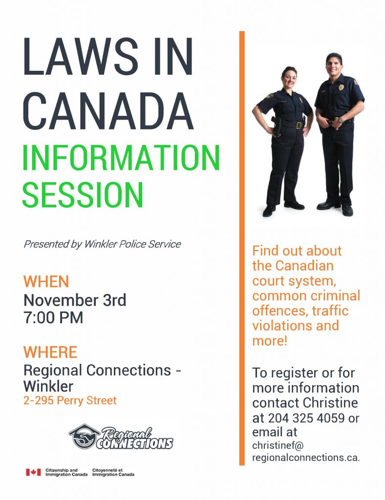 Laws in Canada Info Session - Nov. 2015